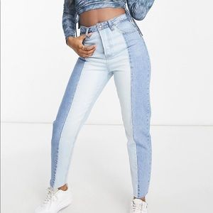 ASOS two toned straight leg jeans
